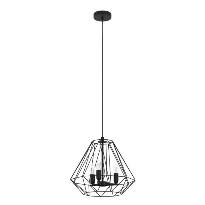 Zwarte industriële hanglamp aluminium, Kwok