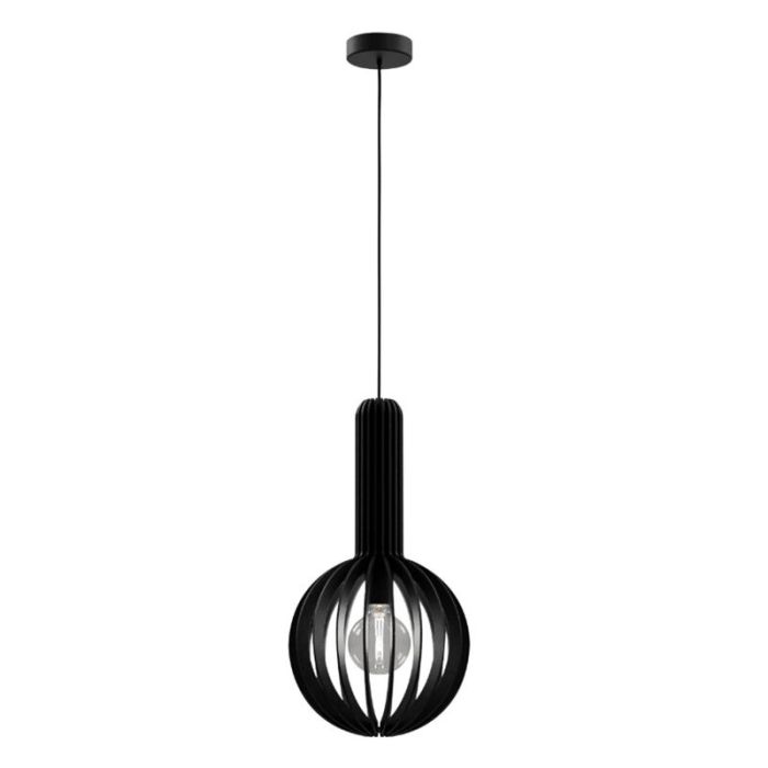 Houten hanglamp zwart, Kenney