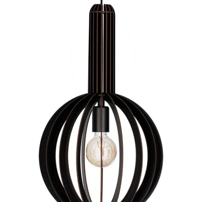 Houten hanglamp zwart, Kenney
