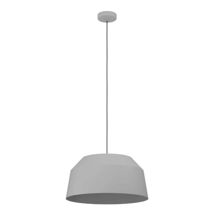 Grijze landelijke hanglamp aluminium, Teddie