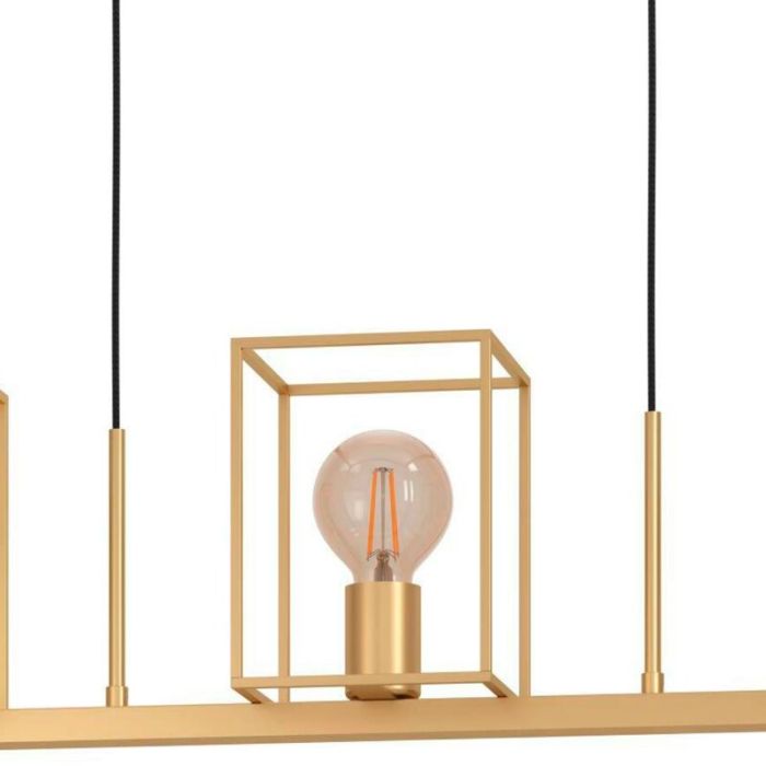 Gouden industriële hanglamp aluminium, Teis