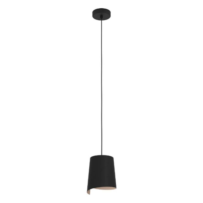Zwarte landelijke hanglamp aluminium, Vincenzo