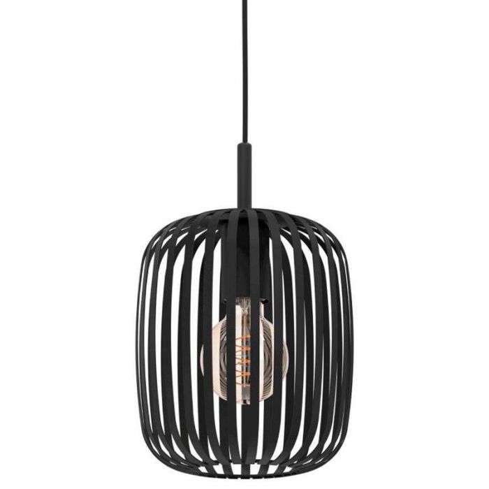 Zwarte industriële hanglamp aluminium, Pietro