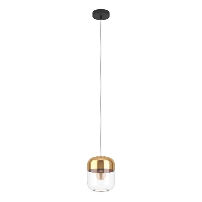 Gouden design hanglamp glas, Jeanny