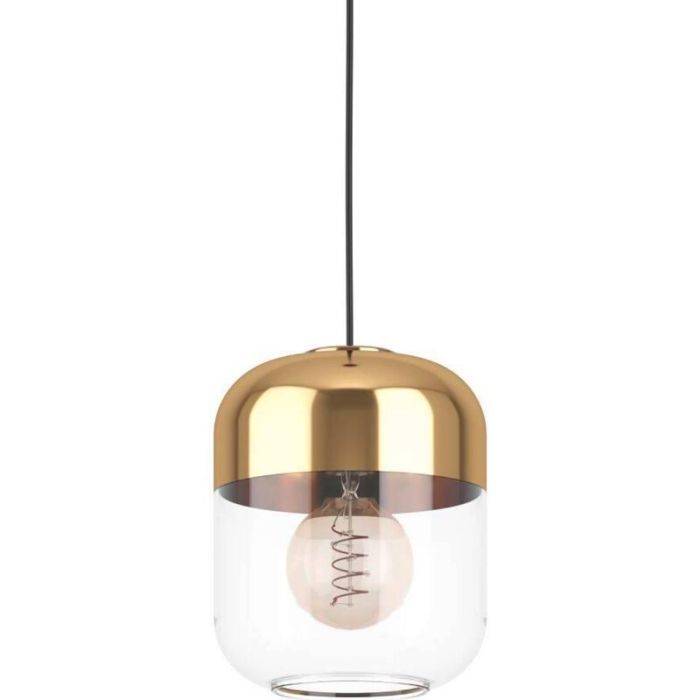 Gouden design hanglamp glas, Jeanny