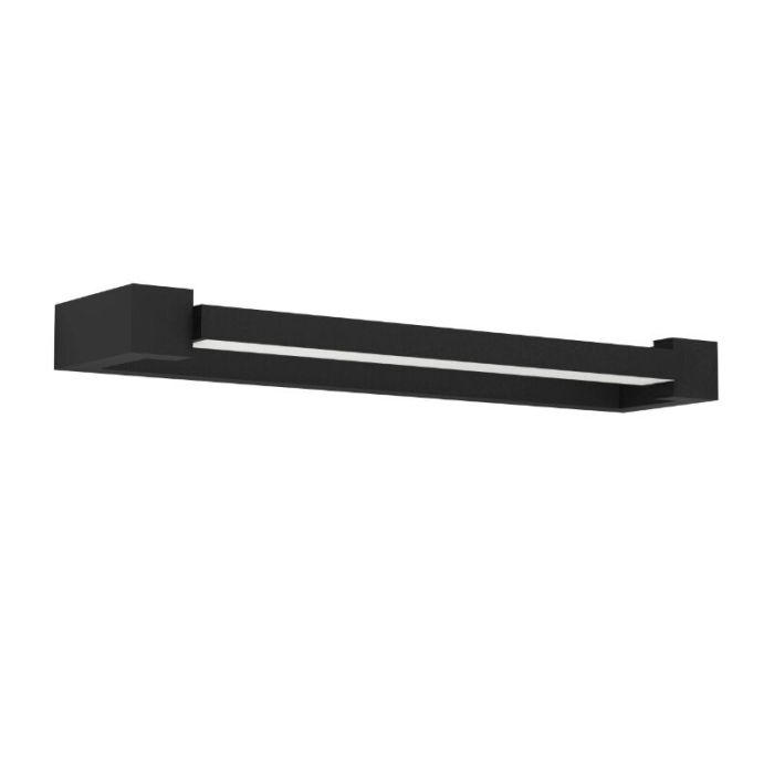 Zwarte moderne spiegelverlichting aluminium, Shukri, 8,9W, 4000K LED, IP44