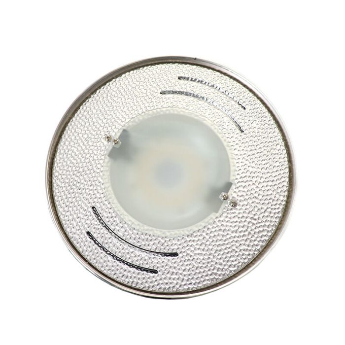 Moderne Nikkel leeslamp Salvador, 2 warm witte lampjes, met draaidimmer