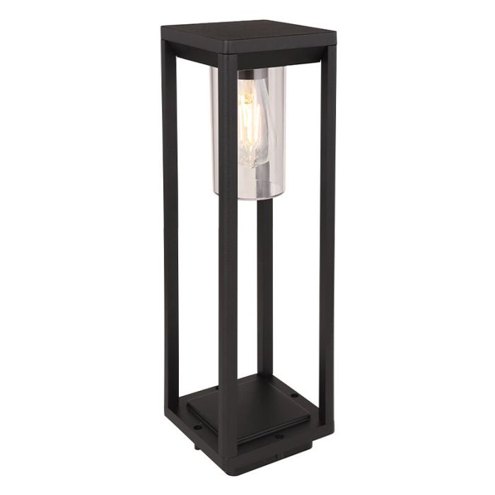 Moderne buitenlamp Vildan, zwart, metaal, IP44