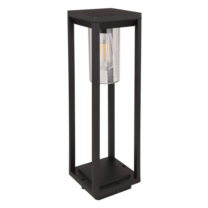 Moderne buitenlamp Vildan, zwart, metaal, IP44