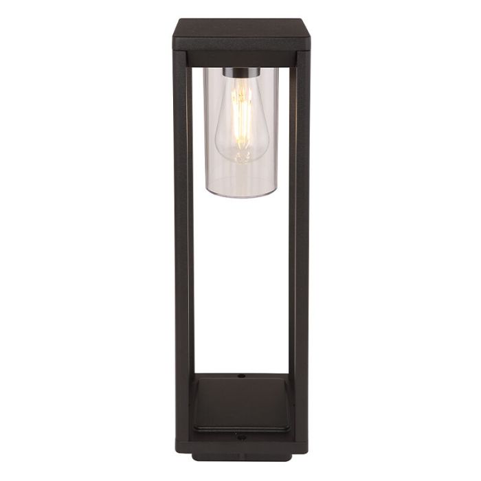 Moderne buitenlamp Vildan, zwart, metaal, IP44