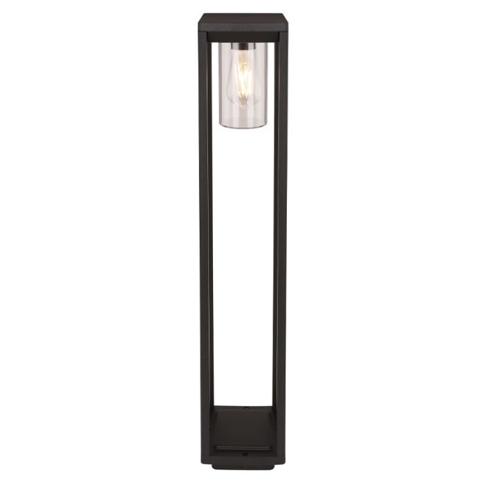 Moderne buitenlamp Vildan, zwart, metaal, IP44