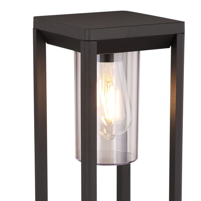 Moderne buitenlamp Vildan, zwart, metaal, IP44