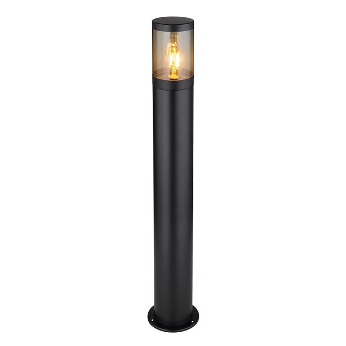 Zwarte moderne buitenlamp rvs, Lambert, IP44