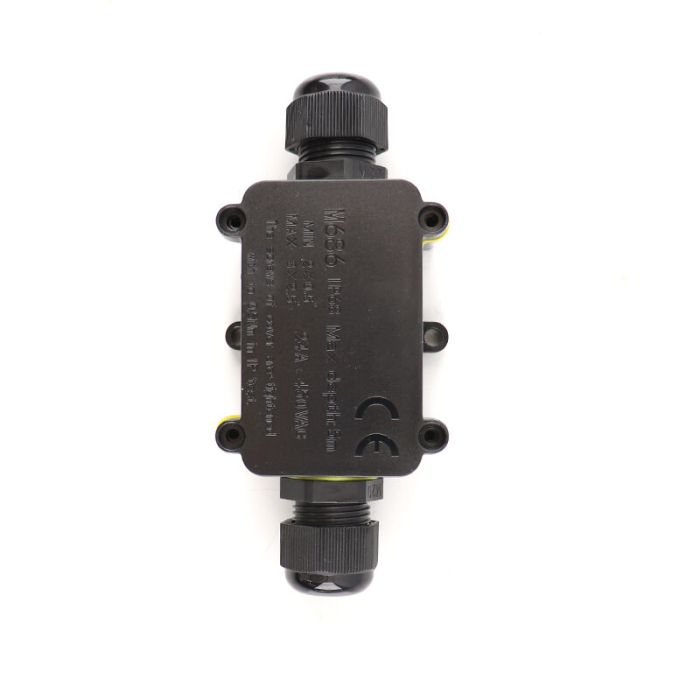 Waterdichte 2-weg kabelkoppeling, met Wago plug binnenin, IP68