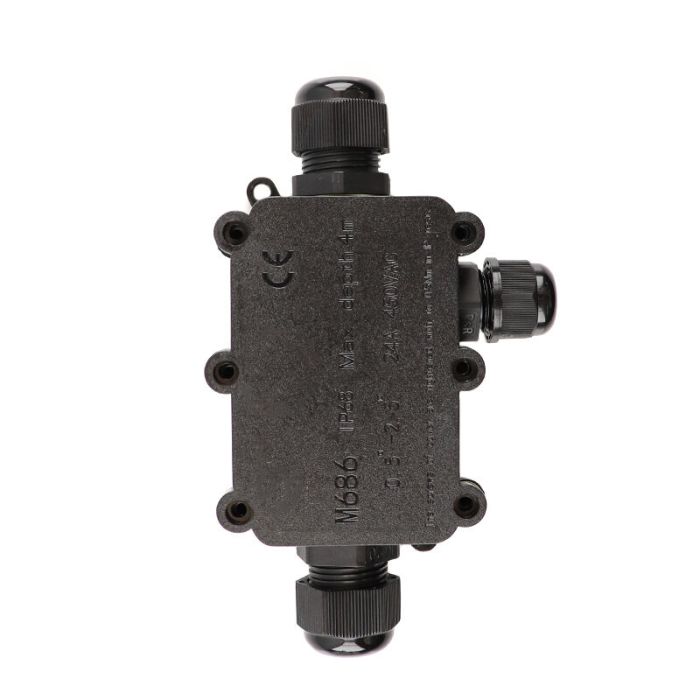 Waterdichte 3-weg kabelkoppeling, met Wago plug binnenin, IP68