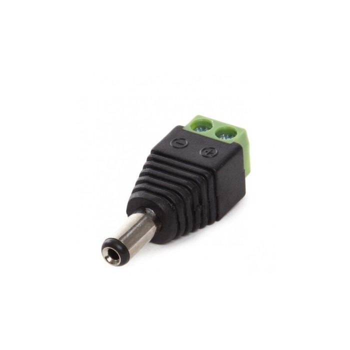 Stekker DC LED strip wit type male
