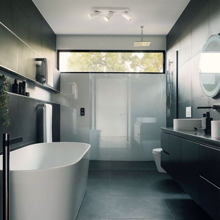 Witte badkamer plafondspot Kenan, 3L, IP44