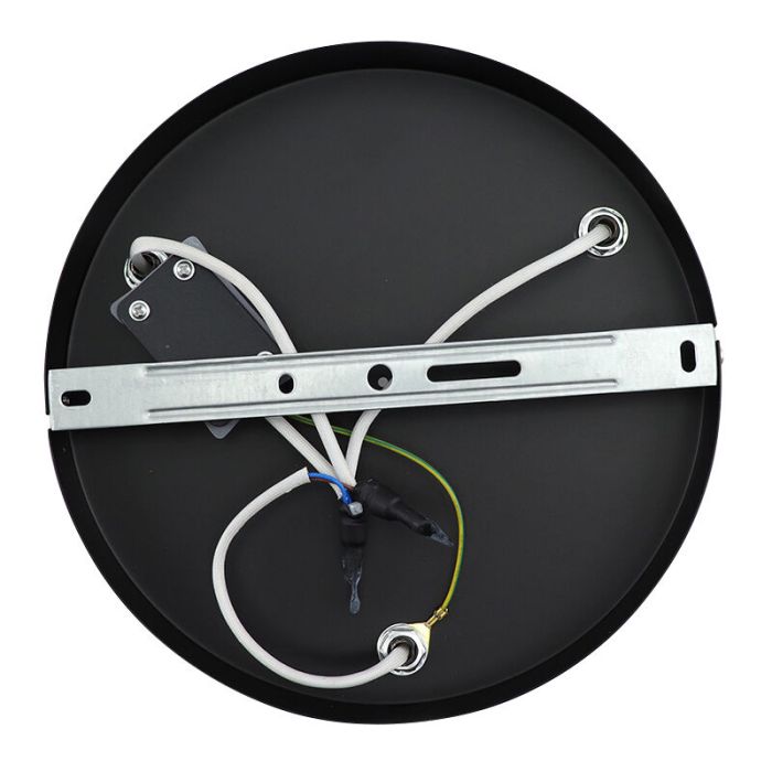 Zwarte plafondspot Ciara, aluminium, modern, IP44, 3L