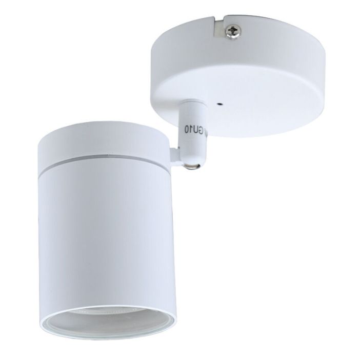 Witte plafondspot Ciara, aluminium, modern, IP44