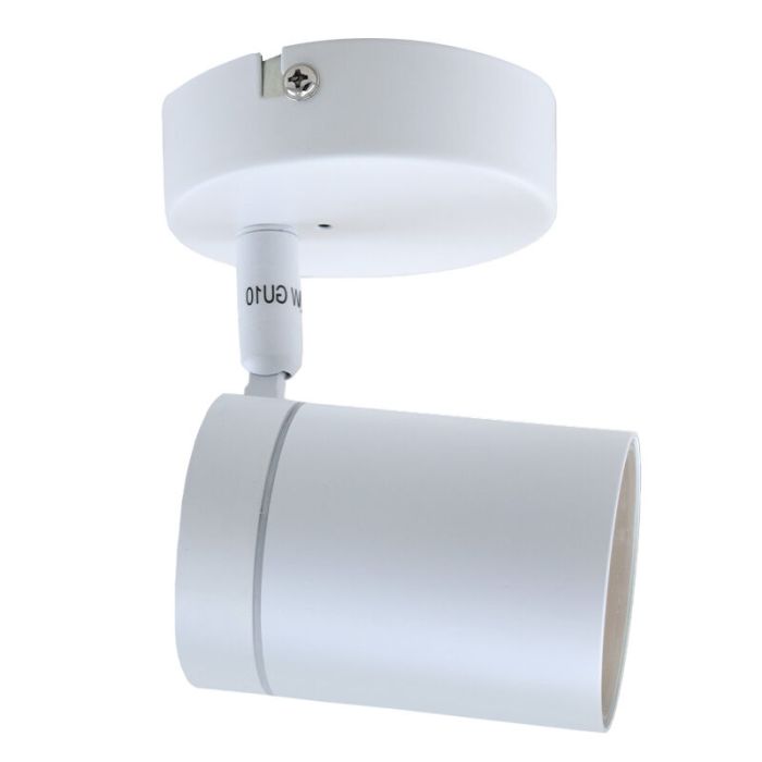 Witte plafondspot Ciara, aluminium, modern, IP44