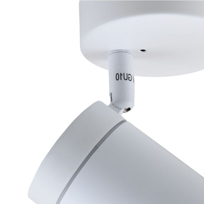 Witte plafondspot Ciara, aluminium, modern, IP44