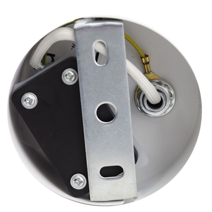 Witte plafondspot Ciara, aluminium, modern, IP44