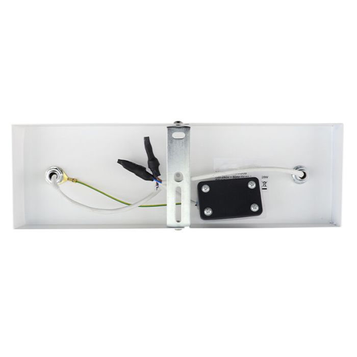 Witte plafondspot Ciara, aluminium, modern, IP44, 2L