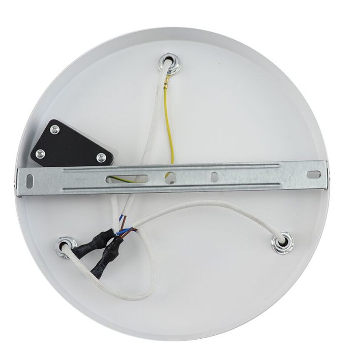 Witte plafondspot Ciara, aluminium, modern, IP44, 3L