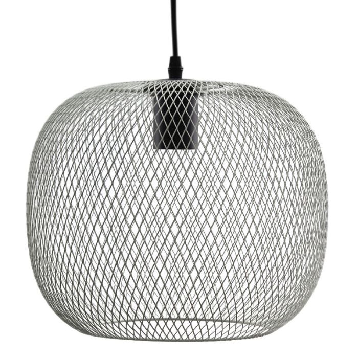 Grijze hanglamp Emado, metaal, industrieel