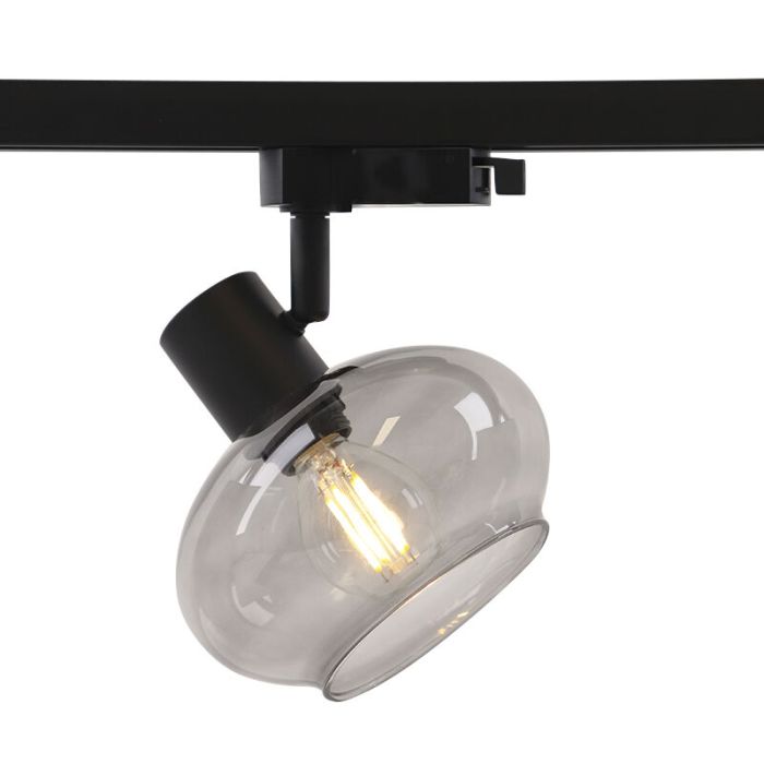 3M zwart 1-fase railverlichting systeem + 5 Skip railspots