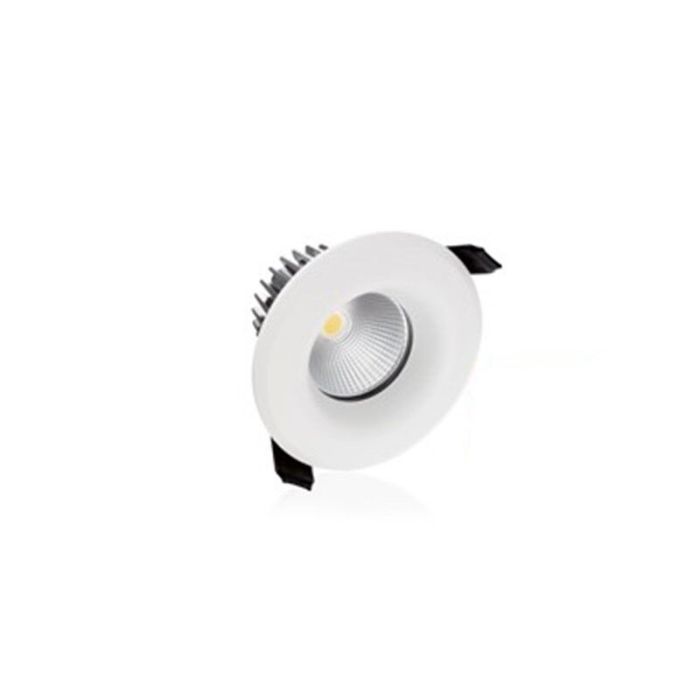 Witte downlight Rexe, dimbaar, warm wit (3000K), 9W