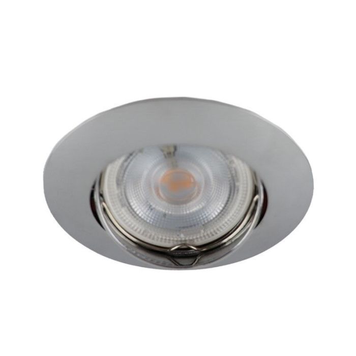 Chroom kantelbare inbouwspot Rudo, kantelbaar