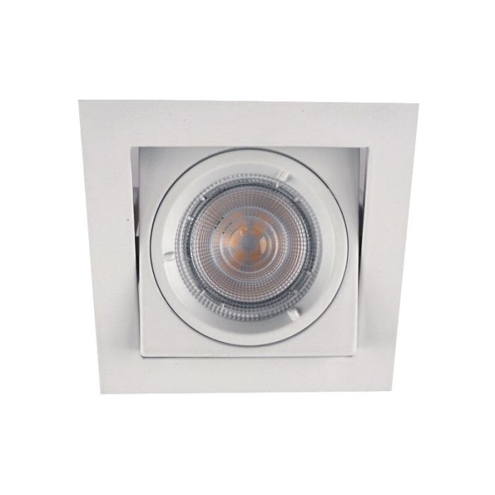 Moderne inbouwspot Filo, wit