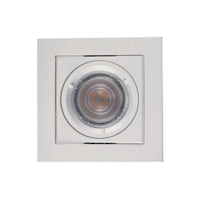 Moderne inbouwspot Filo, wit