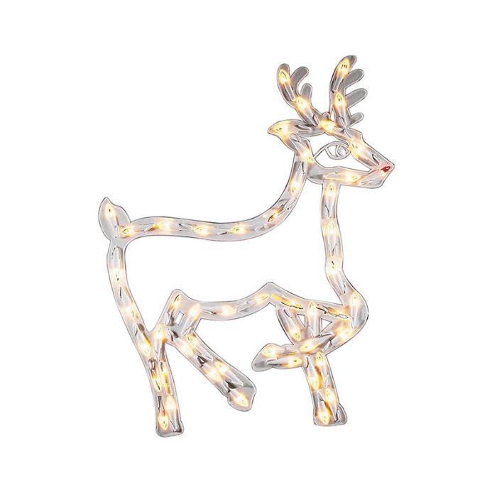 LED Kerst Rendier, dubbelzijdig verlicht met 50 leds