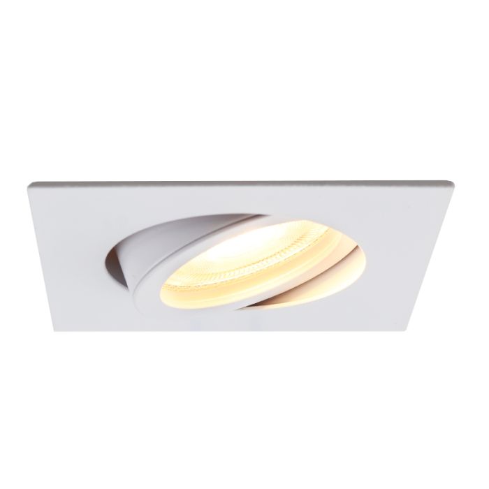 Aluminium inbouwspot wit, Abbigail