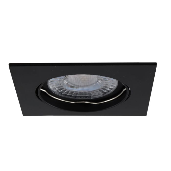 Aluminium inbouwspot zwart, Sabien