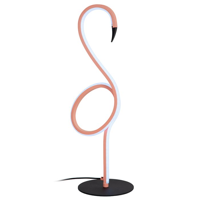 Roze tafellamp modern, Flamingo, 5,5W, RGB LED, met afstandsbediening