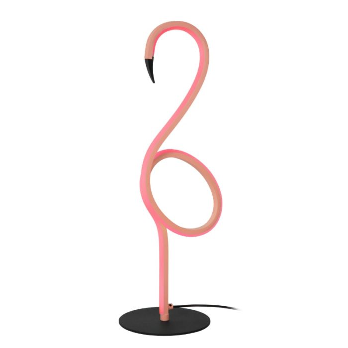 Roze tafellamp modern, Flamingo, 5,5W, RGB LED, met afstandsbediening