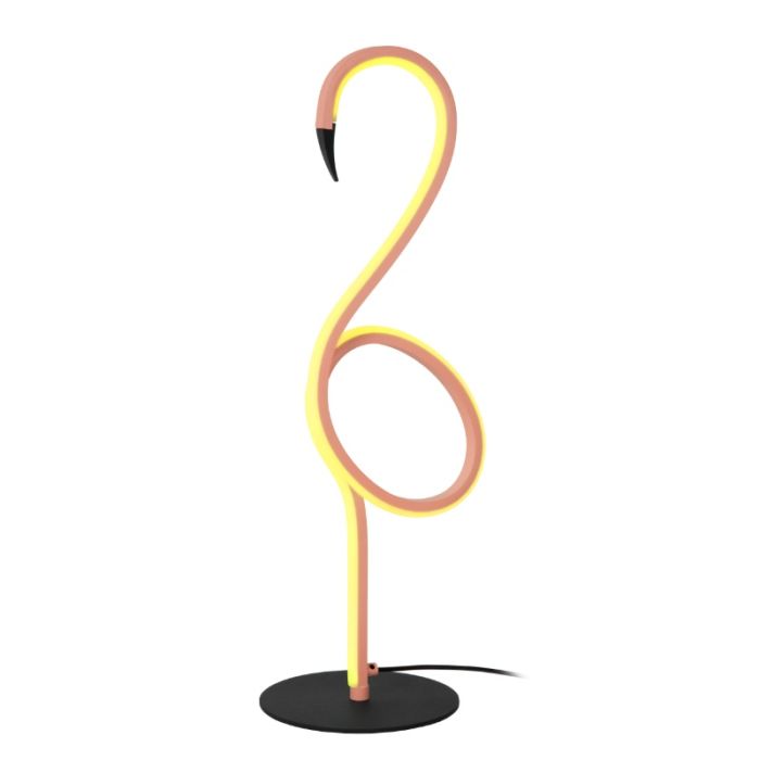 Roze tafellamp modern, Flamingo, 5,5W, RGB LED, met afstandsbediening