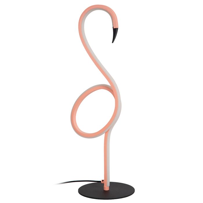 Roze tafellamp modern, Flamingo, 5,5W, RGB LED, met afstandsbediening