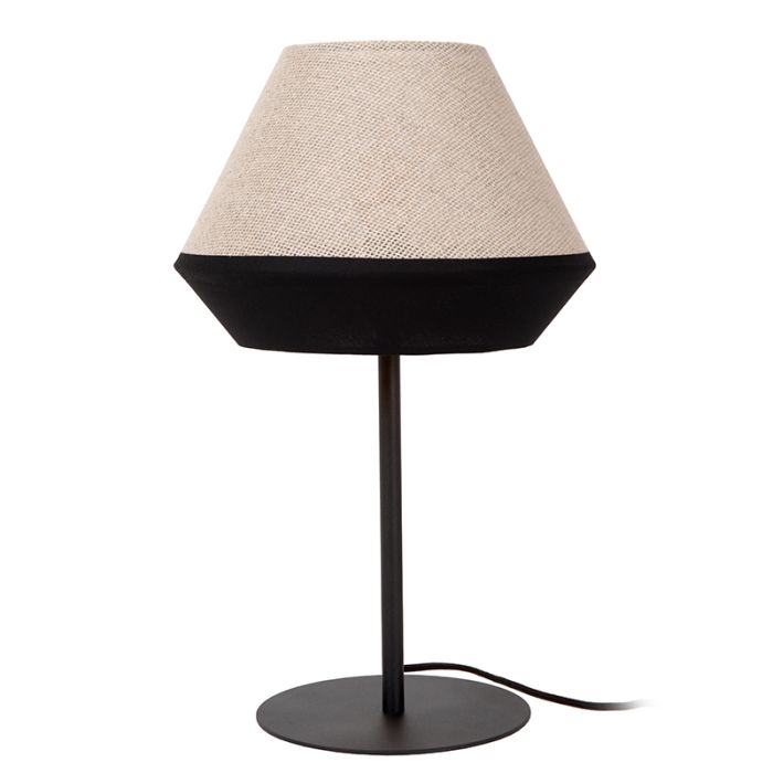 Beige tafellamp modern, Kala, met schakelaar