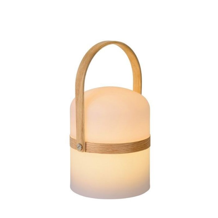 Witte buitenlamp modern, Joe, 3W, 2700K LED, IP44, met schakelaar