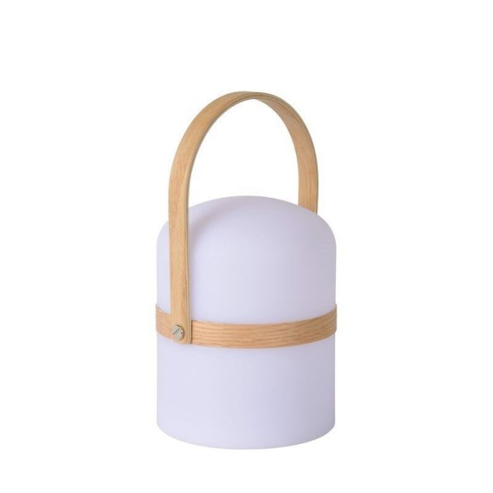 Witte buitenlamp modern, Joe, 3W, 2700K LED, IP44, met schakelaar