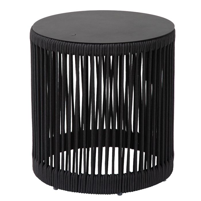Zwarte oplaadbare vloerlamp modern, Pingi, 3W, 3000K LED, IP44, 3-staps dimbaar