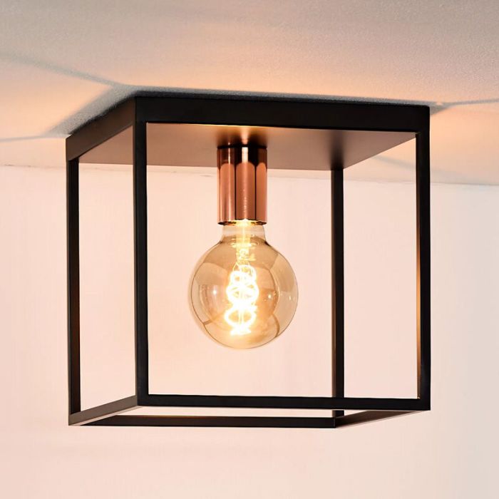 Moderne plafondlamp Arthur, Zwart