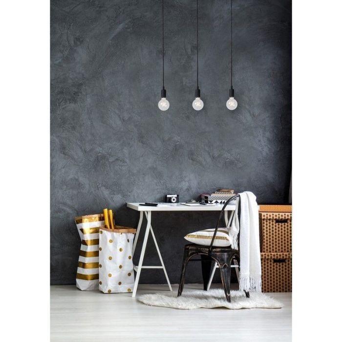 Zwarte hanglamp Fix, Siliconen