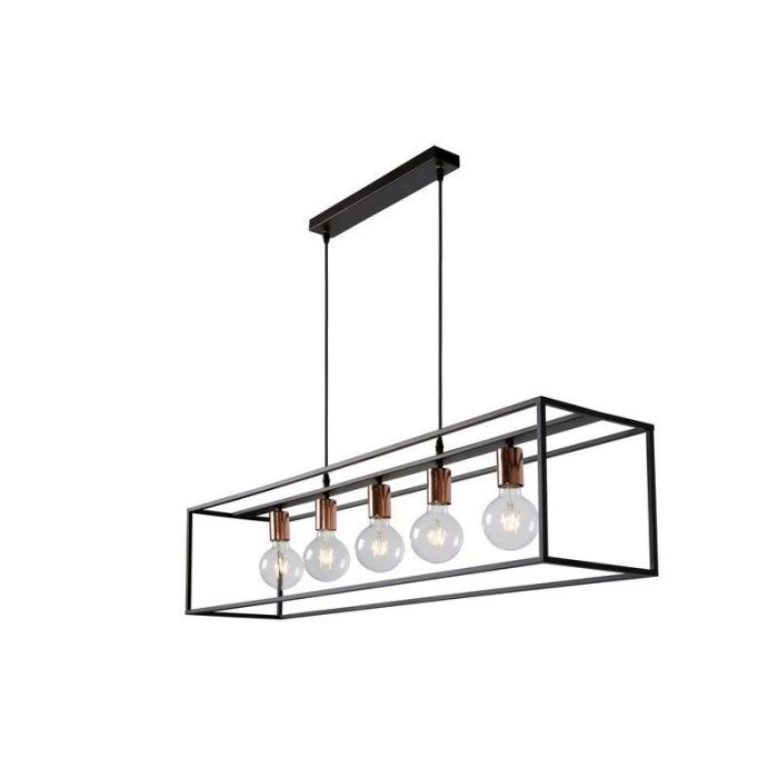 Zwarte hanglamp Arthur, Metaal