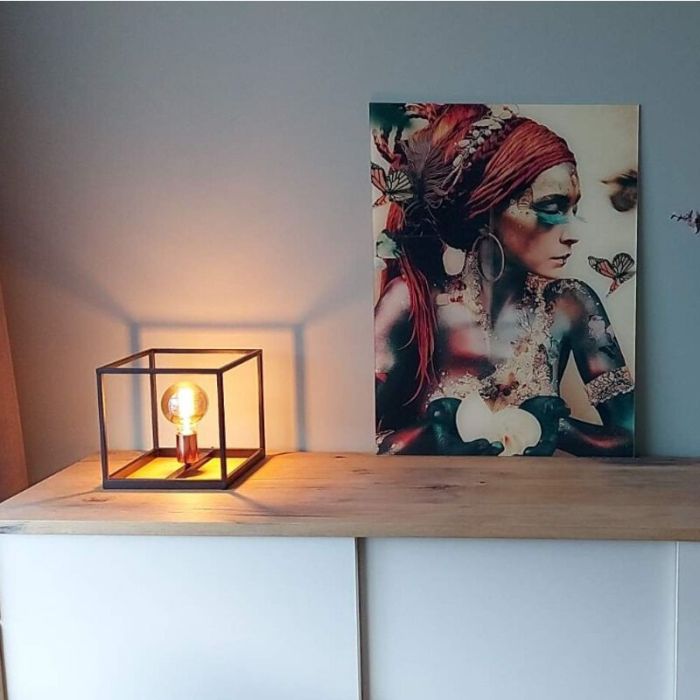Moderne tafellamp Arthur, Zwart