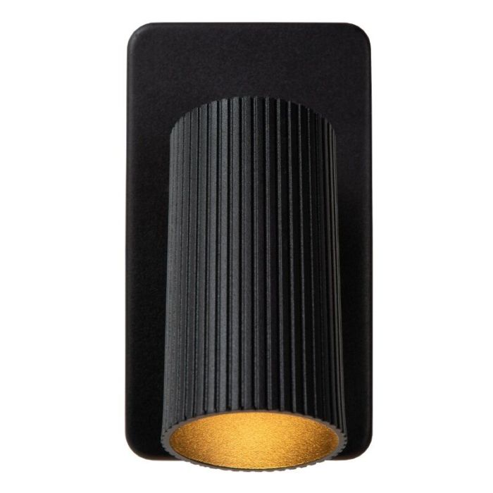 Zwarte wandspot modern, Clubs, met schakelaar